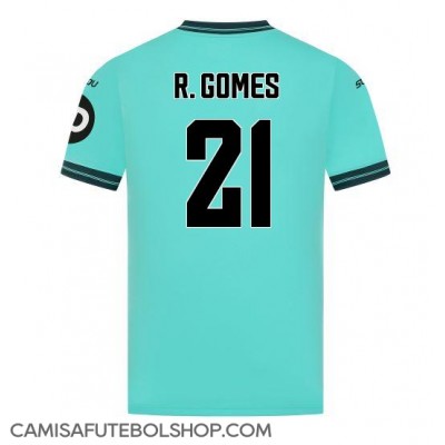 Camisa de time de futebol Wolves Rodrigo Gomes #21 Replicas 2º Equipamento 2025-26 Manga Curta Camisa de time de futebol Wolves Rodrigo Gomes #21 Replicas 2º Equipamento 2025-26 Manga Curta